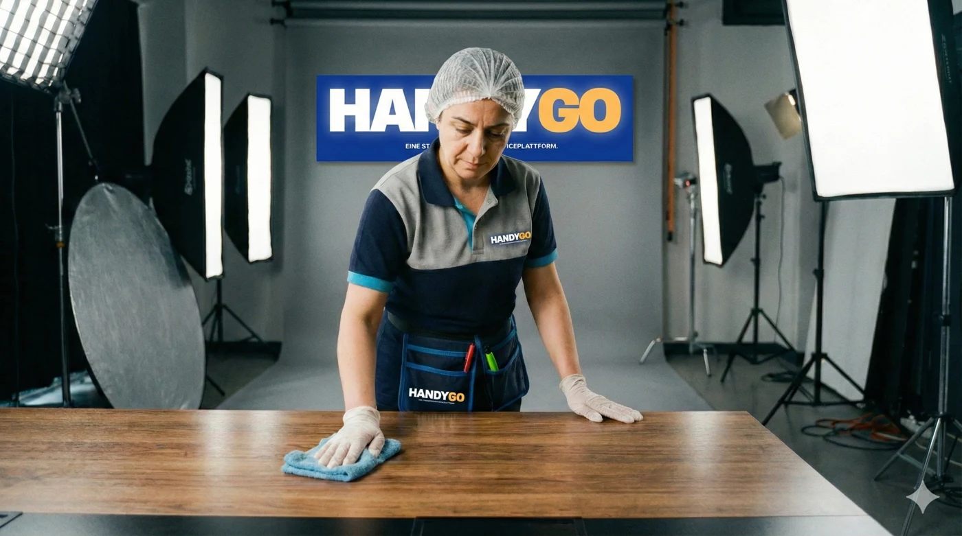 Yüzey temizliği yapan HandyGo hizmet vereni
